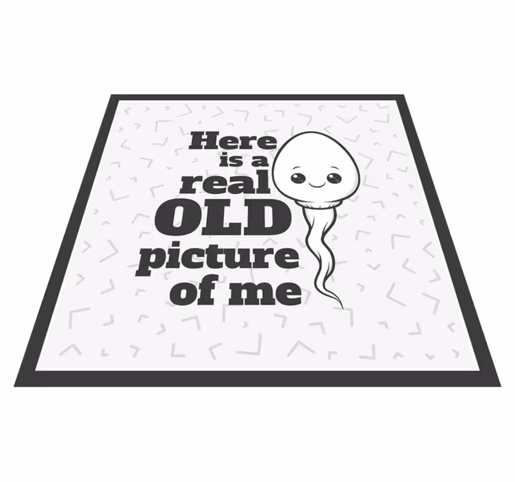 Sperme real old picture custom vinyl carpet - TenStickers