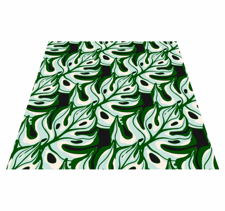 Tropical Foliage Print nature vinyl carpet - TenStickers