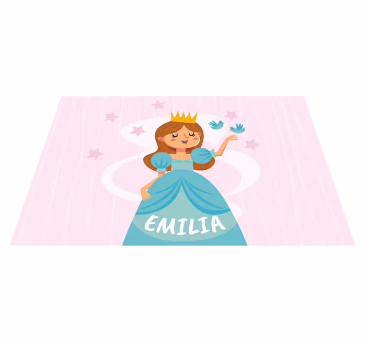 Princess Character Design custom vinyl carpet - TenStickers
