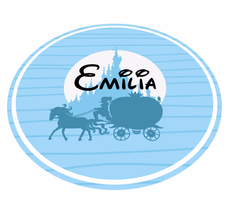 Ballet Carriage Theme custom vinyl carpet - TenStickers
