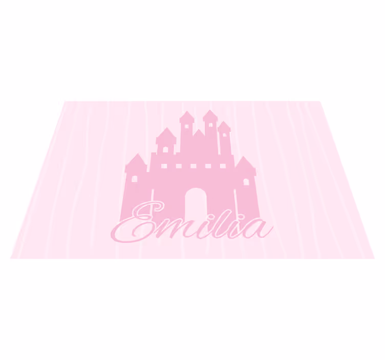 Princess Castle custom vinyl carpet - TenStickers