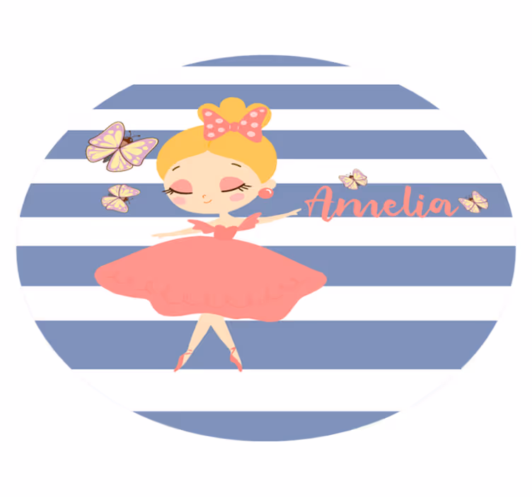 Ballet Fairy Customization custom vinyl carpet - TenStickers
