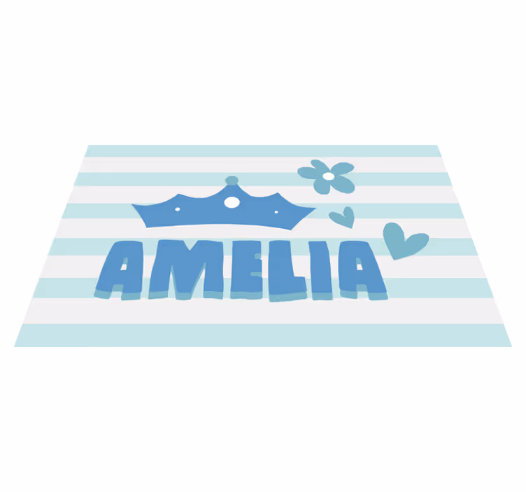 CROWN NAME PLACEMENT custom vinyl carpet - TenStickers