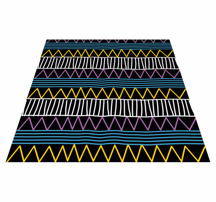 Colorful Pattern Play geometric vinyl carpet - TenStickers
