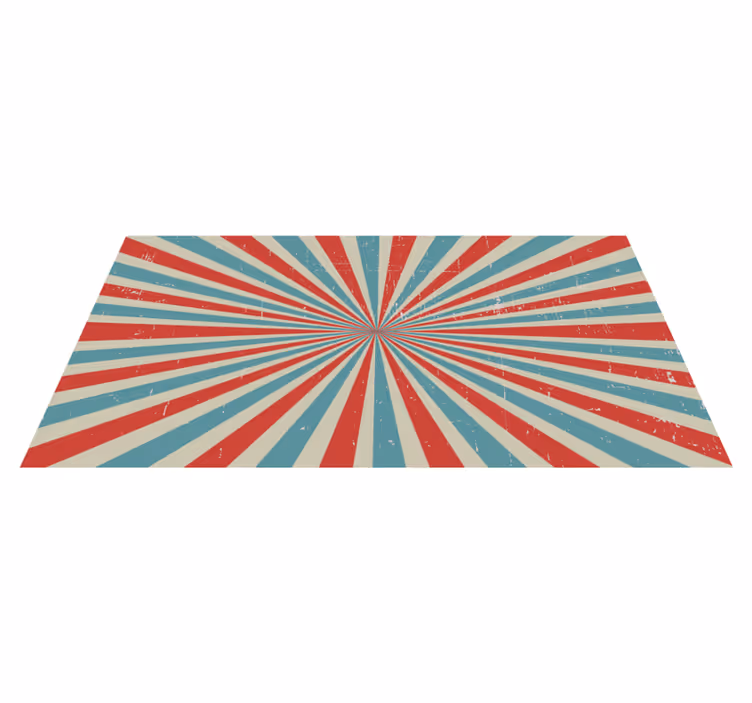 Radiant Starburst geometric vinyl carpet - TenStickers