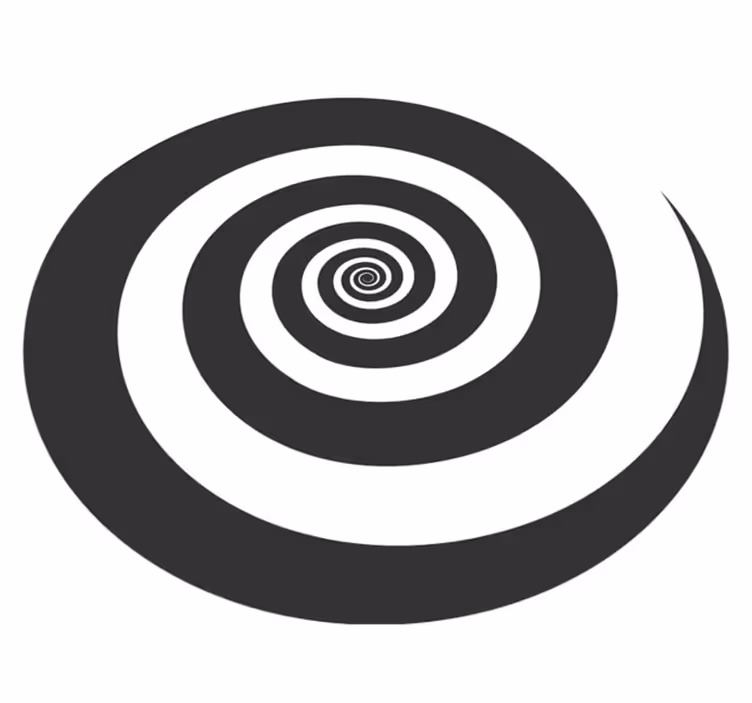 Spiral Pattern geometric vinyl carpet - TenStickers