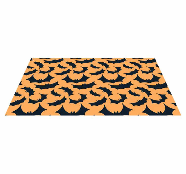 Bat Pattern Print halloween vinyl carpet - TenStickers
