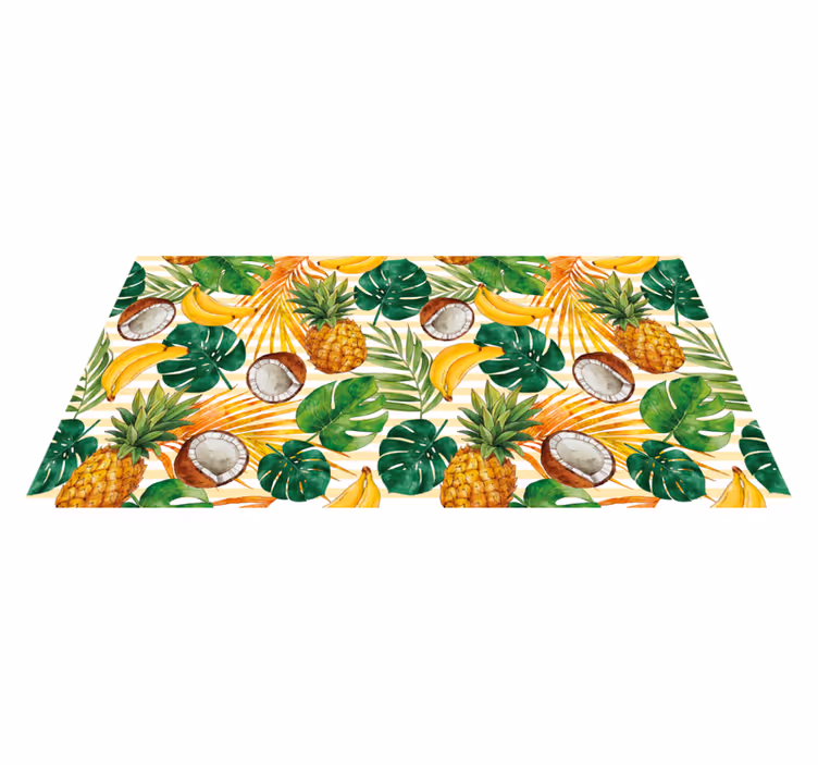 Tropical Fruit Paradise kitchen vinyl carpet - TenStickers