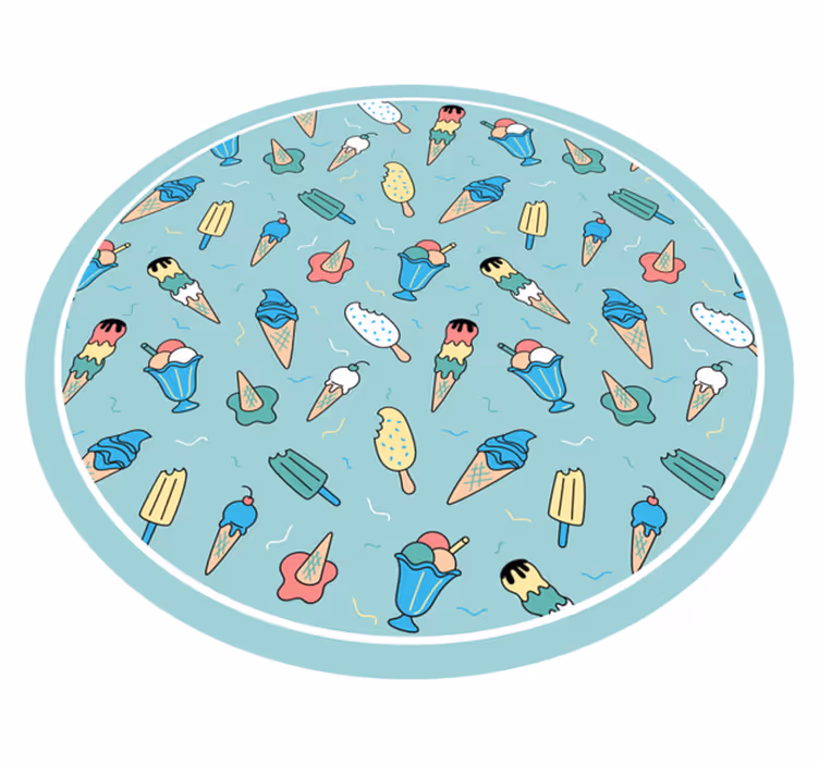 Frozen Treat Joy kids vinyl carpet - TenStickers