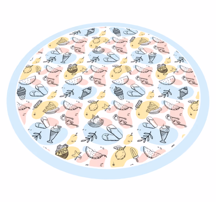 Delightful Confections Collection kids vinyl carpet - TenStickers