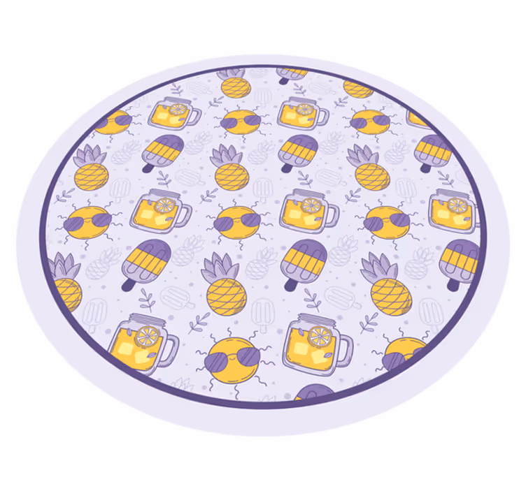 Tropical Summer Fun kids vinyl carpet - TenStickers