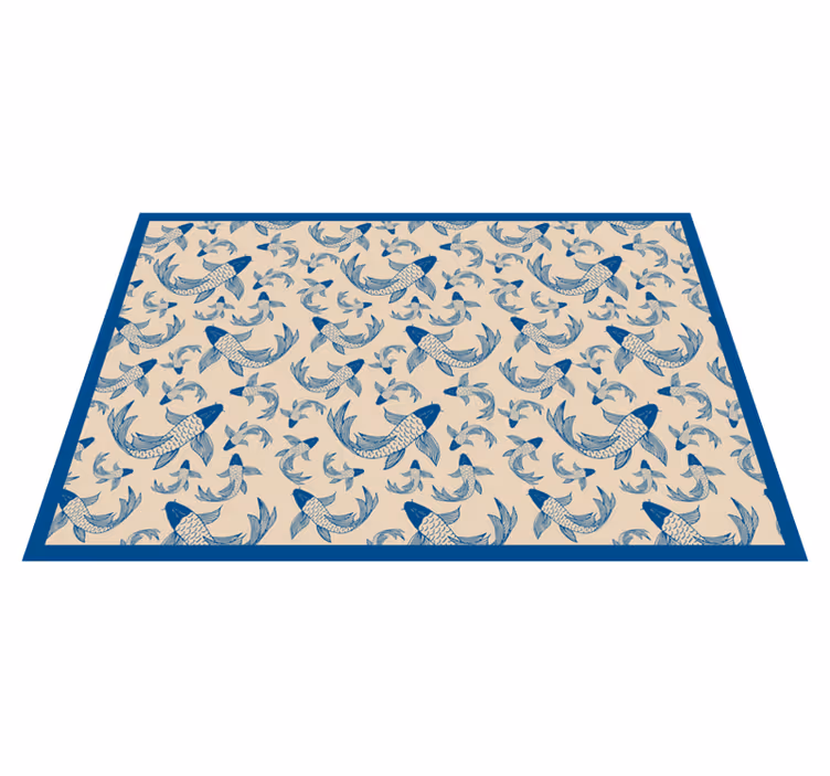 Fish Patterns animal print vinyl carpet - TenStickers