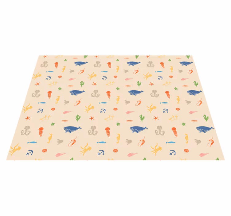 Subaquatic Exploration kids vinyl carpet - TenStickers