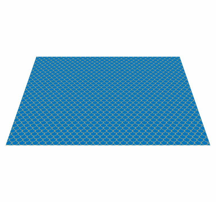 Scalloped Water Pattern road vinyl carpet - TenStickers