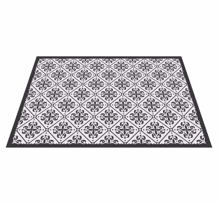 Single colour motif mosaic vinyl carpet - TenStickers