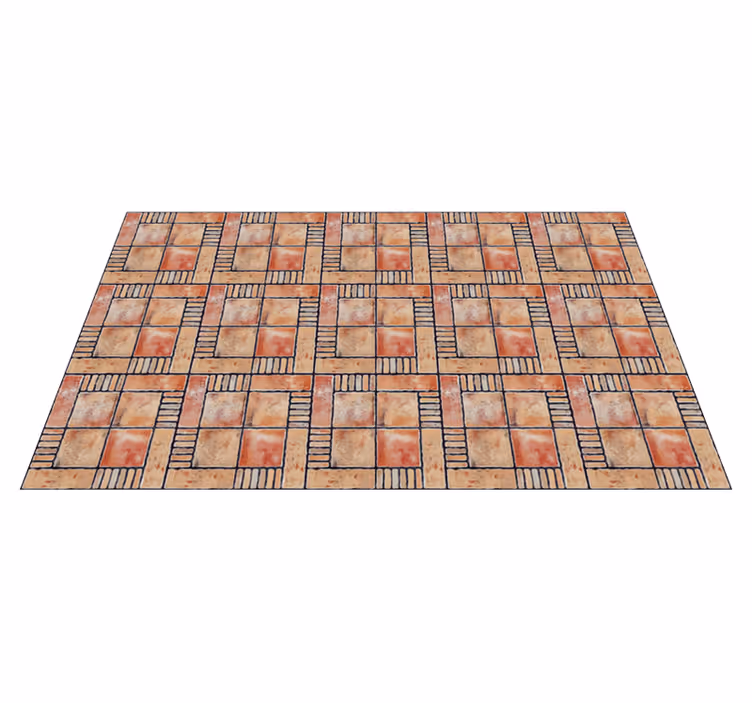 CROSS-HATCHED PATTERNS tile vinyl carpet - TenStickers