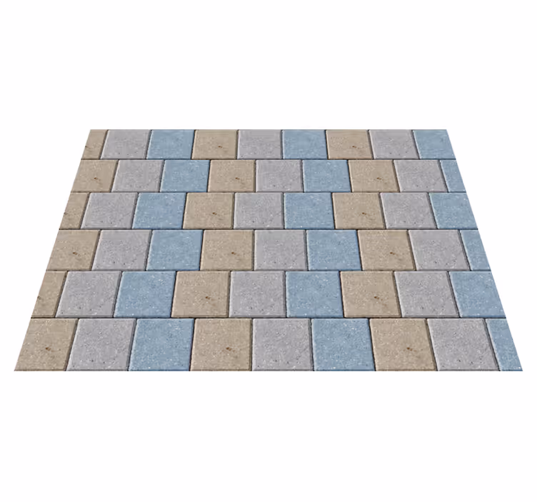 Colorful Square Tiles tile vinyl carpet - TenStickers