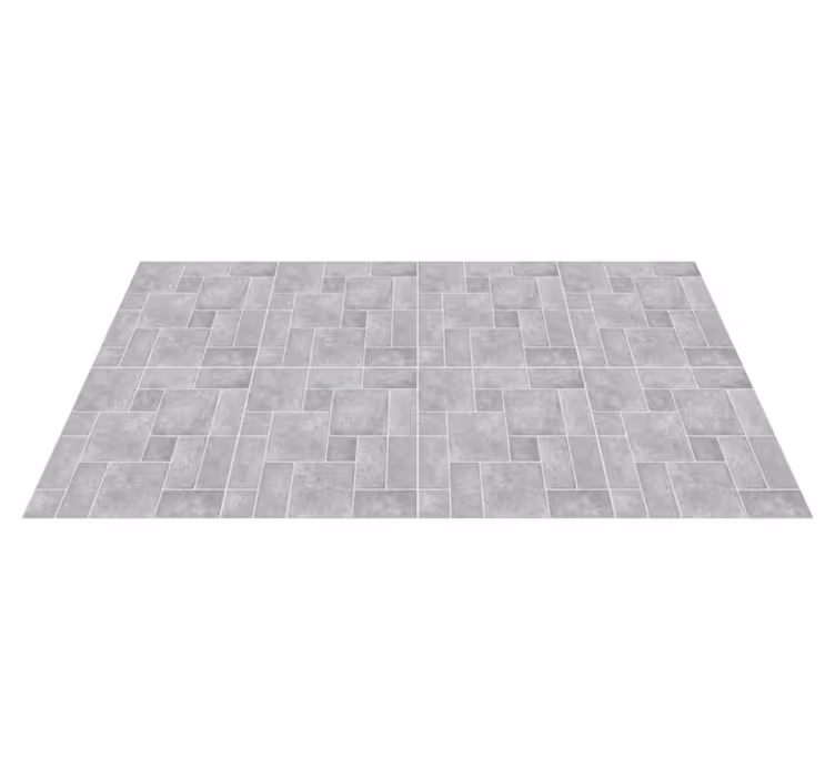 Gray Brick Pattern stone effect vinyl carpet - TenStickers