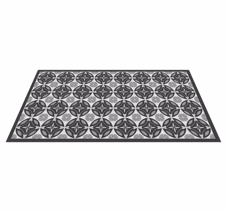 Sophisticated Monochrome Motif marble vinyl carpet - TenStickers
