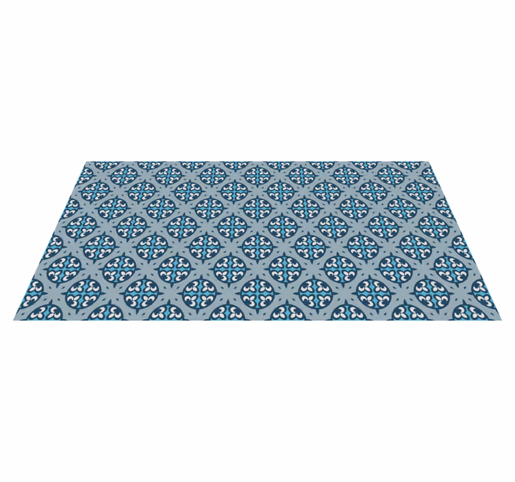 FANCIFUL PATTERNED TILES mosaic vinyl carpet - TenStickers