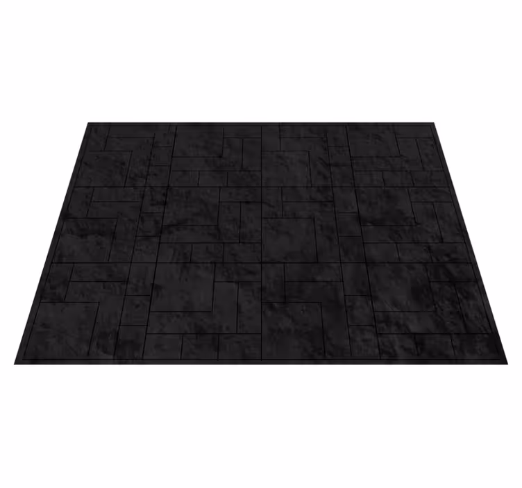 Textured black surface stone effect vinyl carpet - TenStickers