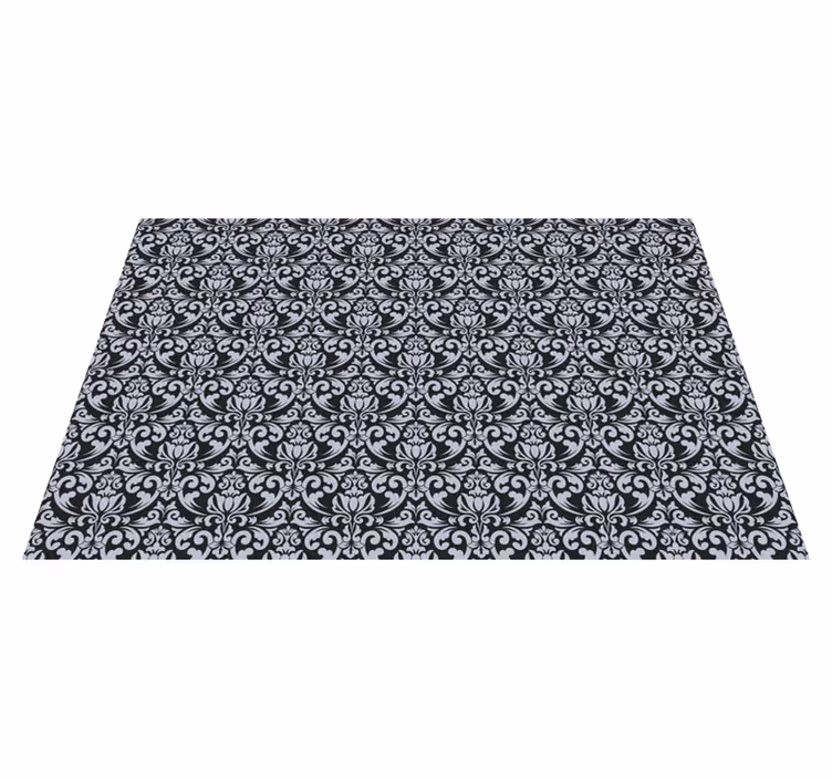 Enduring Botanical Inspiration tile vinyl carpet - TenStickers