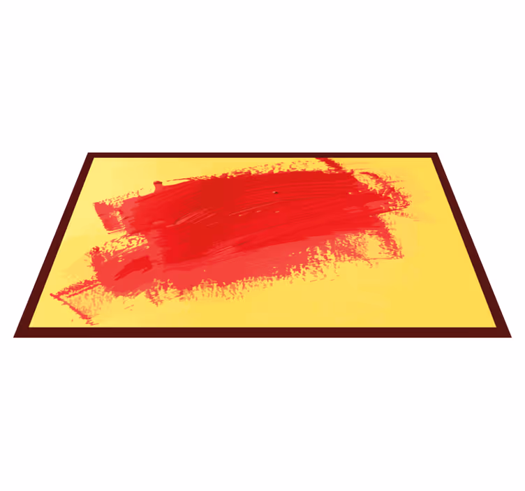 Vibrant brush strokes modern vinyl carpet - TenStickers