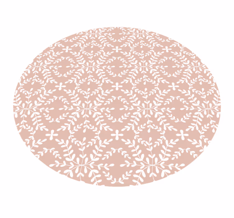 Delicate Bloom Composition floral vinyl carpet - TenStickers