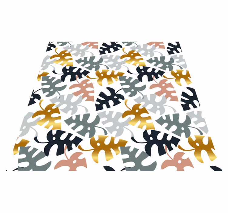 Nature vinyl carpet leaf emblem design - TenStickers