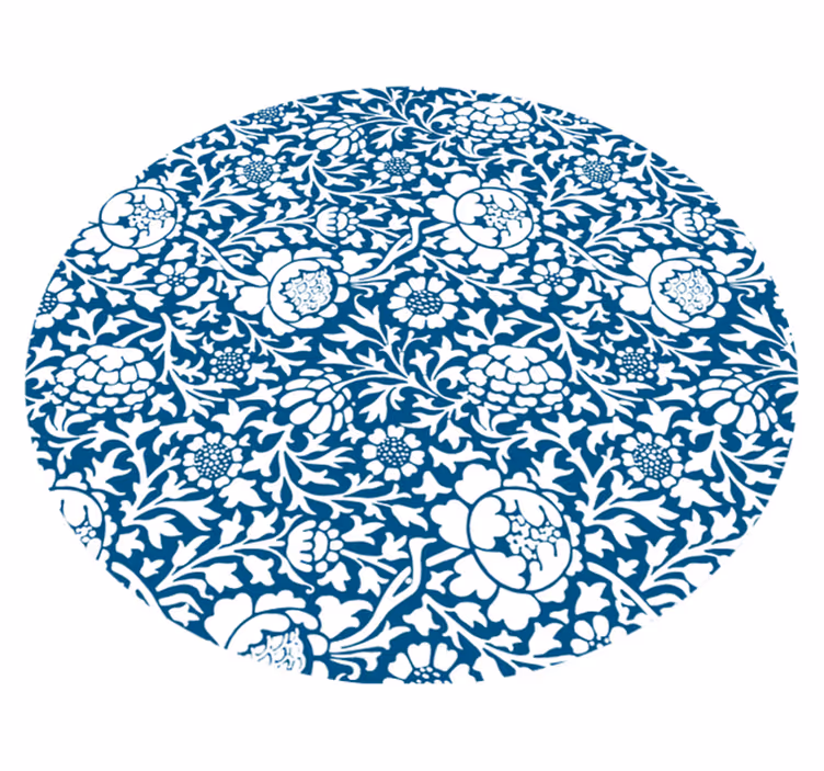 Floral pattern style floral vinyl carpet - TenStickers
