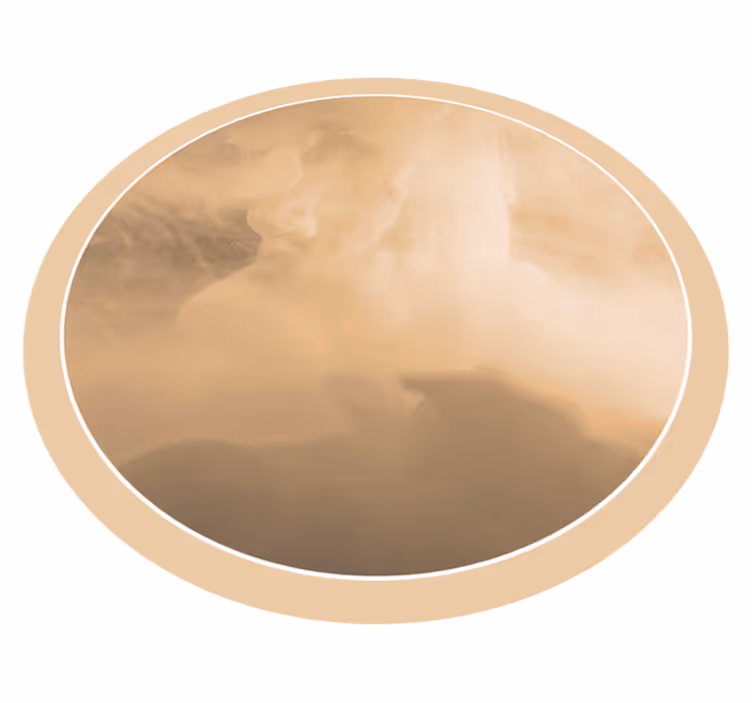 Soft Cream Waves bathroom vinyl carpet - TenStickers