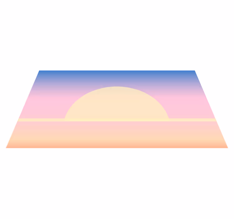 Sunrise Gradient nature vinyl carpet - TenStickers