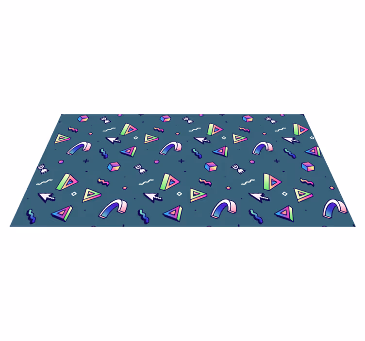 Geometric Color Splash texture vinyl carpet - TenStickers