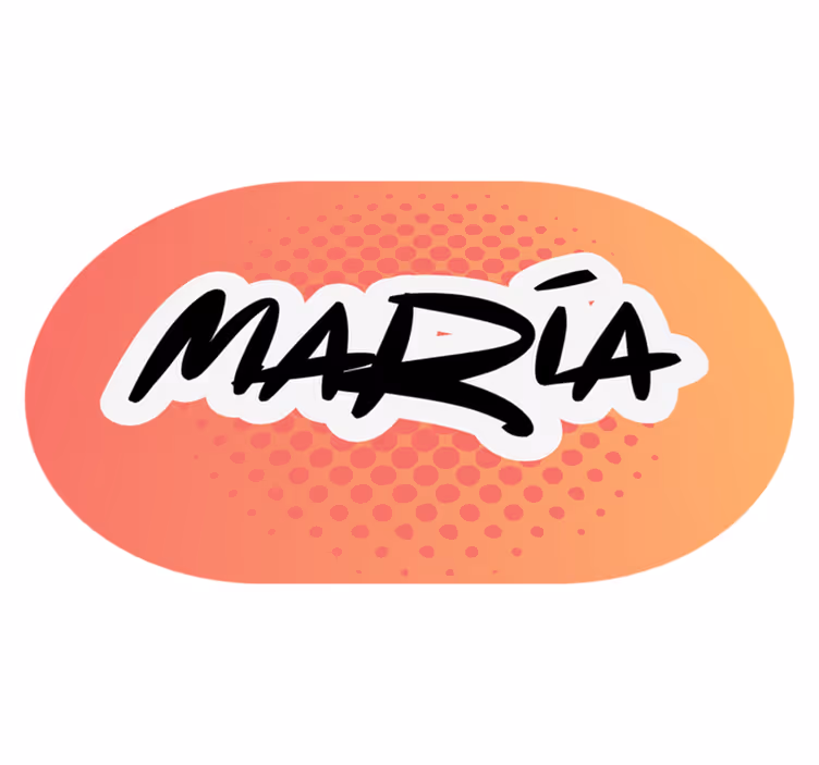 Name Design custom vinyl carpet - TenStickers