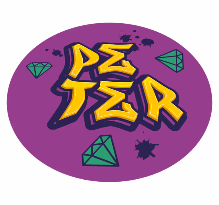 Arte y diamantes custom vinyl carpet - TenStickers
