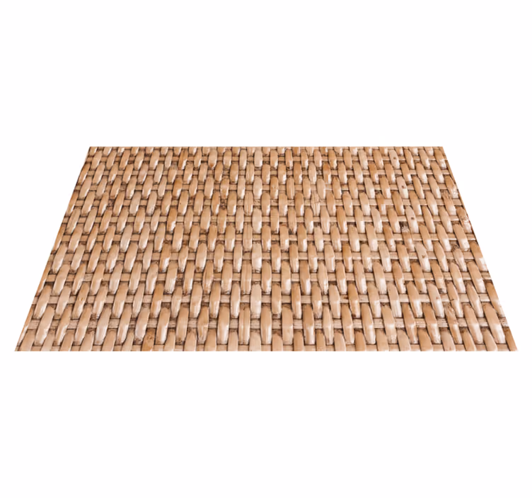 Natural Weave Pattern bathroom vinyl carpet - TenStickers