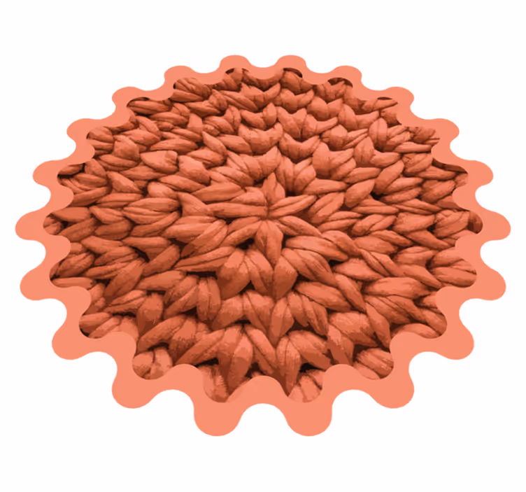 Leaf Motif nature vinyl carpet - TenStickers