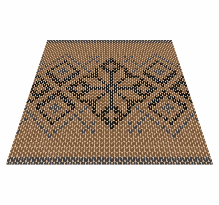 Classic Pattern geometric vinyl carpet - TenStickers