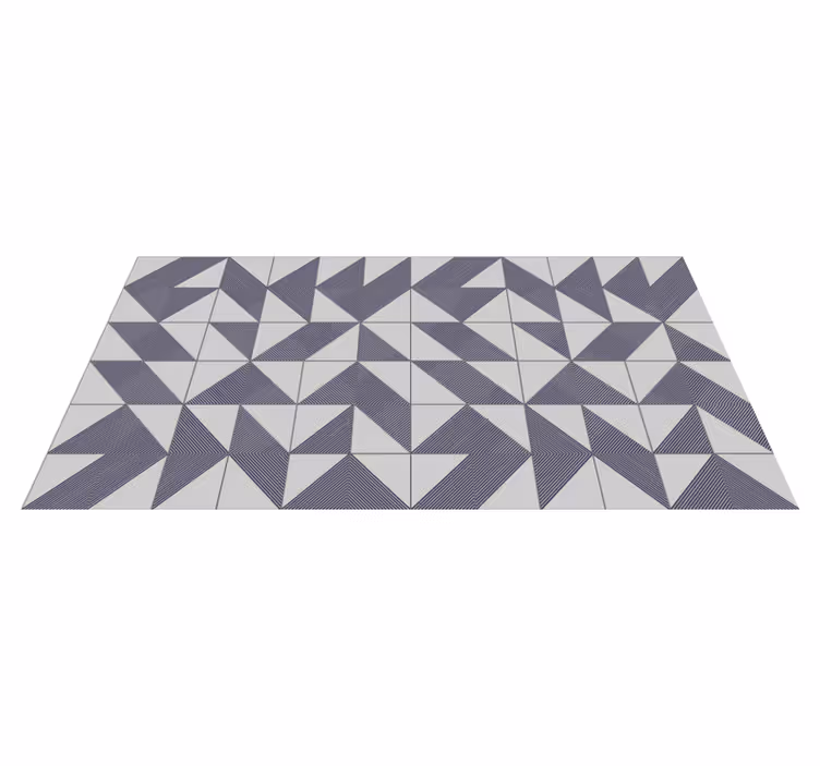 Triangular Concept geometric vinyl carpet - TenStickers