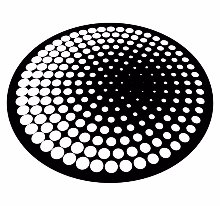 Dotted Pattern geometric vinyl carpet - TenStickers