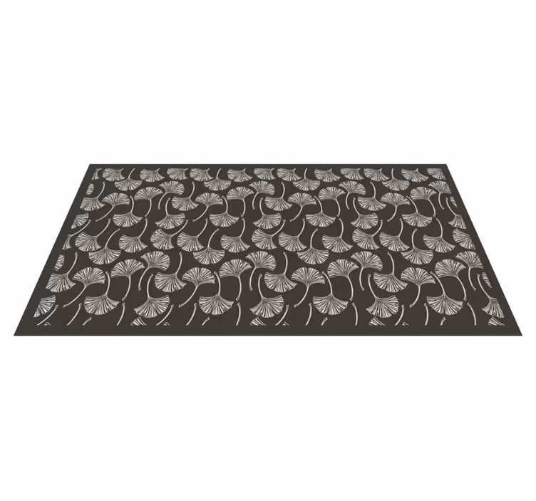 Ginkgo Leaf Motif floral vinyl carpet - TenStickers