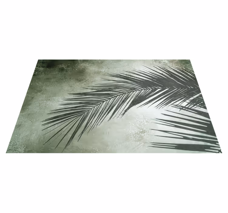 Palm leaf elegance floral vinyl carpet - TenStickers