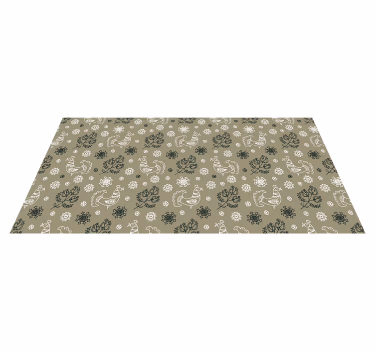 Charming Animal Motifs custom vinyl carpet - TenStickers