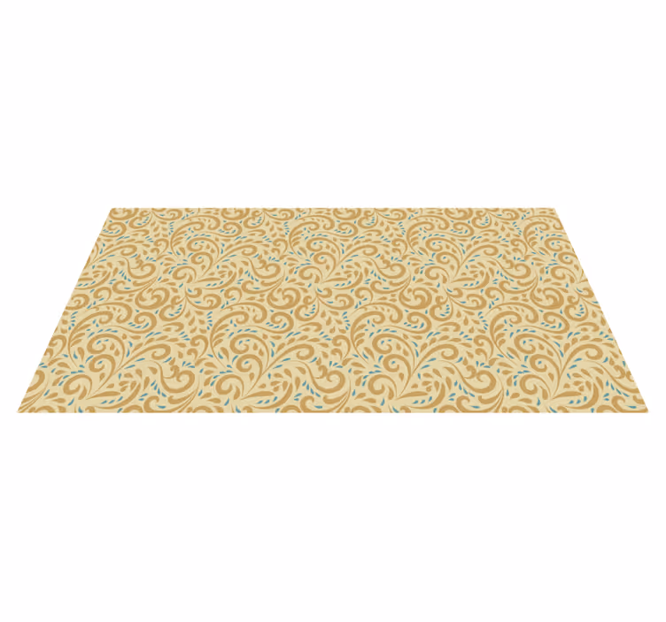Botanical Swirl Element floral vinyl carpet - TenStickers