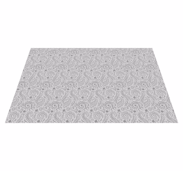Sophisticated Botanical Motif modern vinyl carpet - TenStickers