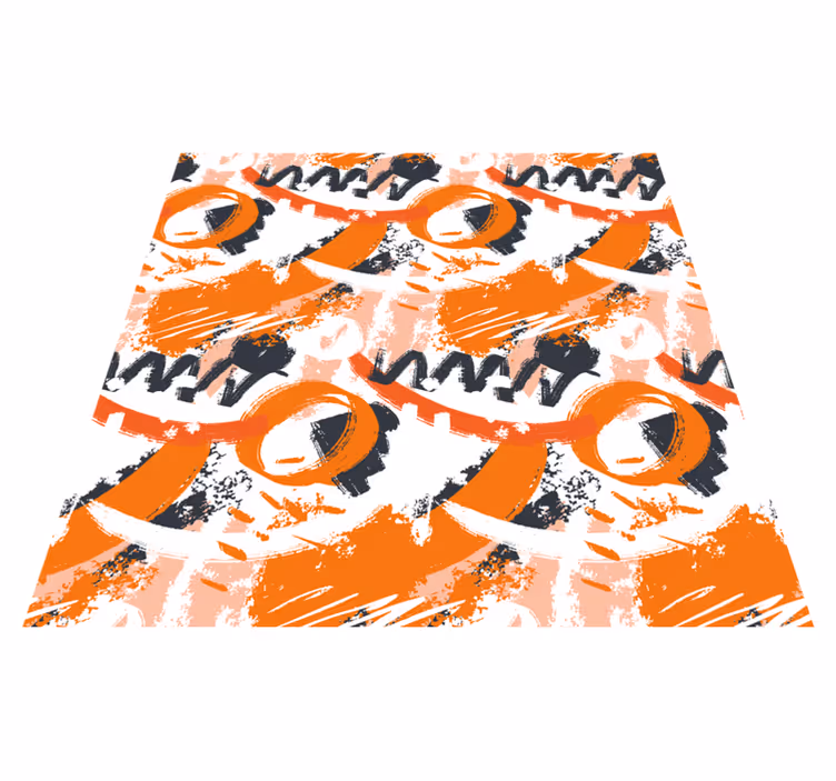 Abstract shapes burst modern vinyl carpet - TenStickers
