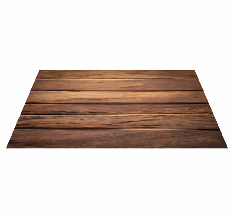 Warm Wooden Planks kitchen vinyl carpet - TenStickers