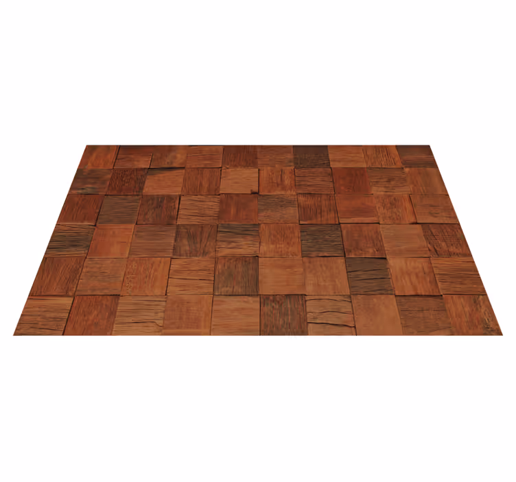 Warm Brown Texture wood effect vinyl carpet - TenStickers