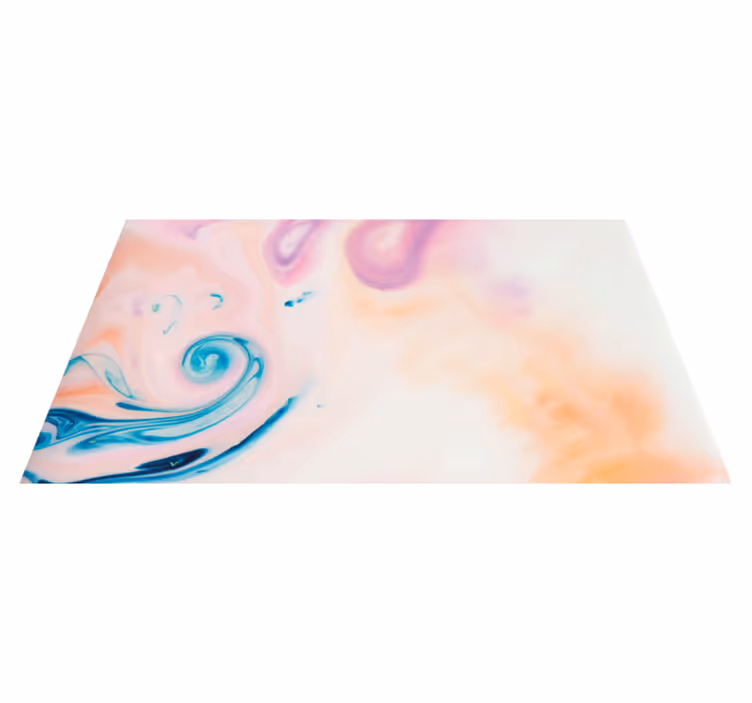 Colorful fluid swirl marble vinyl carpet - TenStickers
