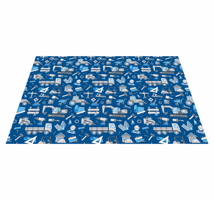 Construction Tools Print kids vinyl carpet - TenStickers